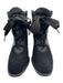 Pedro Garcia Shoe Size 39 Black Leather Upper Lace Up Almond Toe Boots Black / 39