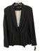 Alice + Olivia Size Large Black Wool Blend 1 Button Long Sleeve Blazer Jacket Black / Large