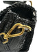 Prada Black Leather Woven Top Handle Flap Crossbody Strap Bag Black / Medium