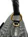 Prada Black Leather Woven Top Handle Flap Crossbody Strap Bag Black / Medium
