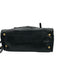 Prada Black Leather Woven Top Handle Flap Crossbody Strap Bag Black / Medium