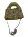 Zara Multicolor Polyester Beaded Applique Bucket Crossbody Bag Multicolor