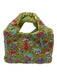 Zara Multicolor Polyester Beaded Applique Bucket Crossbody Bag Multicolor