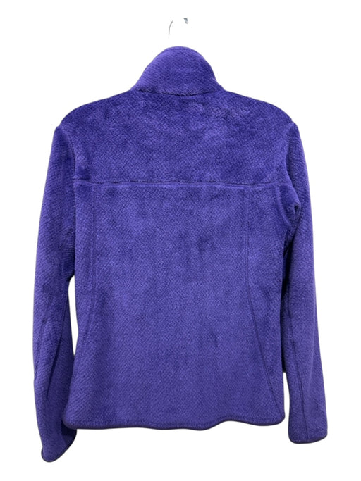 Patagonia Size S Purple Polyester Long Sleeve Solid 1/4 Snap Athletic Jacket Purple / S
