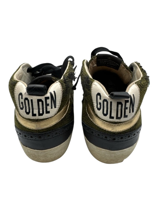 Golden Goose Shoe Size 38 Green & Black Canvas & Leather High Top Sneakers Green & Black / 38