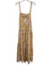 Free People Size S Yellow, pink & orange Floral Spaghetti Strap Tiered Dress Yellow, pink & orange / S
