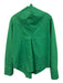 Fabiana Pigna Size XS Green Cotton Long Sleeve seam detail Tie Neck Top Green / XS