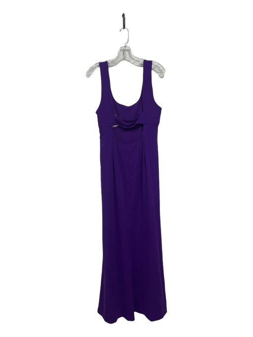 Lauren Ralph Lauren Size 14 Purple Polyester Blend Sleeveless Square Neck Gown Purple / 14