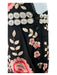 Needle & Thread Size 8 Black White & Pink Polyester Beaded Floral Overalls Black White & Pink / 8