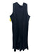 Eileen Fisher Size L Black Cotton & Spandex Capri Wide Leg Sleeveless Jumpsuit Black / L