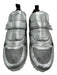 Tods Shoe Size 40 Silver Leather round toe Velcro Mesh Sneakers Silver / 40