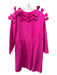 Tuckernuck Size XXL Hot pink Polyester & Spandex Long Sleeve Bows Back Zip Dress Hot pink / XXL