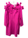 Tuckernuck Size XXL Hot pink Polyester & Spandex Long Sleeve Bows Back Zip Dress Hot pink / XXL