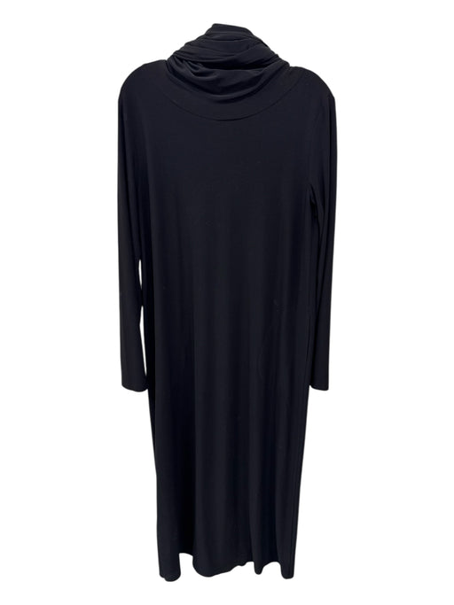 Norma kamali Size M Black Polyester & Spandex Long Sleeve Turtleneck Maxi Dress Black / M