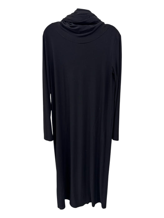Norma kamali Size M Black Polyester & Spandex Long Sleeve Turtleneck Maxi Dress Black / M