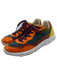 Dolce & Gabbana Shoe Size 38 Orange, Teal & Multi Patent Leather Canvas Sneakers Orange, Teal & Multi / 38