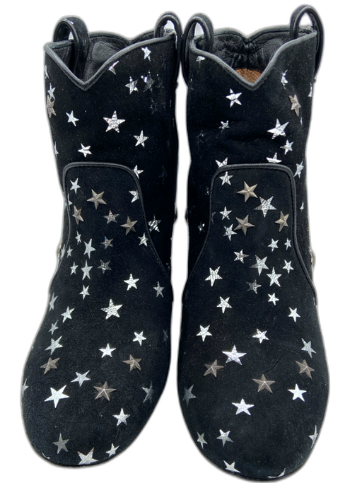 Laurence Dacade Shoe Size 39 Black Suede Round Toe stars Block Heel Booties Black / 39