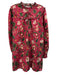 Olivia James Size L Fuchsia, Green & Yellow Cotton Long Sleeve Baby Doll Dress Fuchsia, Green & Yellow / L