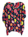 CROSBY by Mollie Burch Size L Navy & Multi Polyester V Neck Printed Top Navy & Multi / L