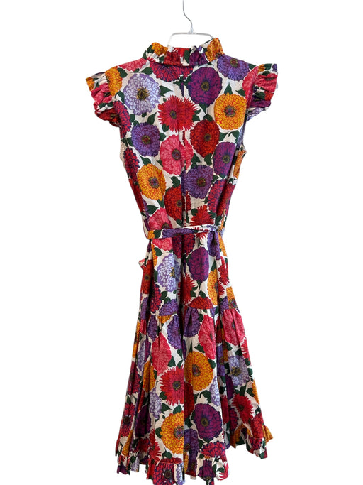 La Double J Size Est L Red & Multi No Fabric Tag Floral Ruffle Sleeveless Dress Red & Multi / Est L