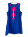 Lilly Pulitzer Size Medium Blue Polyester Sleeveless 3/4 Zip Trim Design Dress Blue / Medium