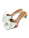 L'intervalle Shoe Size 9 Bone Leather open toe Bow Detail Squre Cut Outs Shoes Bone / 9