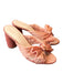 Loeffler Randall Shoe Size 8.5 Melon Fabric open toe Bow Detail Almond Toe Shoes Melon / 8.5