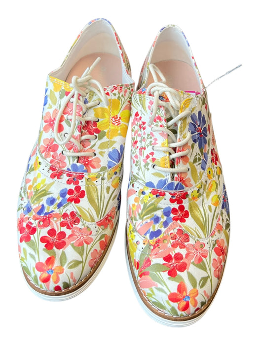 Cole Haan Shoe Size 9 Multi Flower Lace Up Almond Toe Flat Shoes Multi / 9