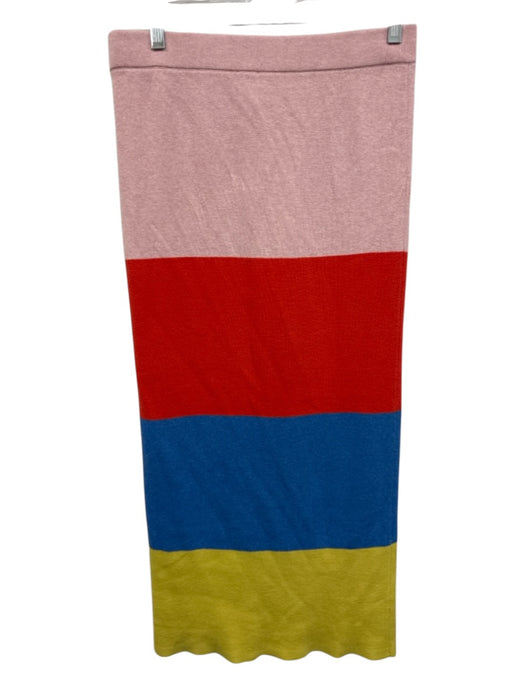 Kule Size XL Multi Cotton Color Block Maxi Skirt Multi / XL