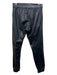 Commando Size M Black PU Leather & Viscose Elastic Waist Jogger Pants Black / M