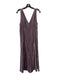 Vince Size 6 Mauve Purple Polyester Velvet Peace Sign Sleeveless Side Zip Dress Mauve Purple / 6