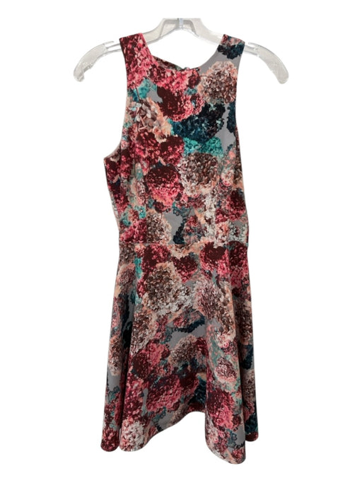 Nha Khanh Size 6 Pink, Blue & Multi Polyester Sleeveless Floral high neck Dress Pink, Blue & Multi / 6