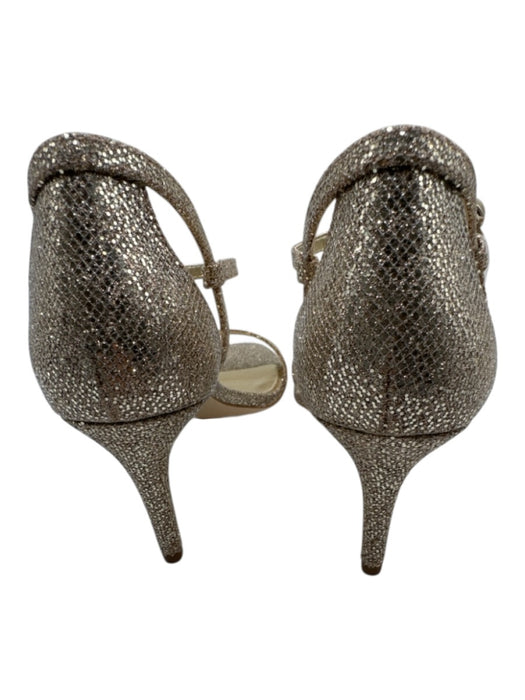 Michael Michael Kors Shoe Size 9 Light Gold Metallic Ankle Strap Heel Sandals Light Gold / 9