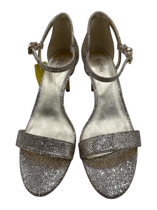 Michael Michael Kors Shoe Size 9 Light Gold Metallic Ankle Strap Heel Sandals Light Gold / 9
