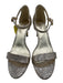 Michael Michael Kors Shoe Size 9 Light Gold Metallic Ankle Strap Heel Sandals Light Gold / 9