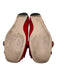Gucci Shoe Size 40.5 Red Leather Suede Square Toe Fringe Double G's Flats Red / 40.5