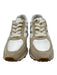 Veronica Beard Shoe Size 10.5 White, Beige, Silver Leather Upper Sneakers White, Beige, Silver / 10.5