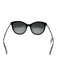 Gucci Black & Gold Acetate Cat Eye Bamboo Detail Gold Hardware Sunglasses Black & Gold