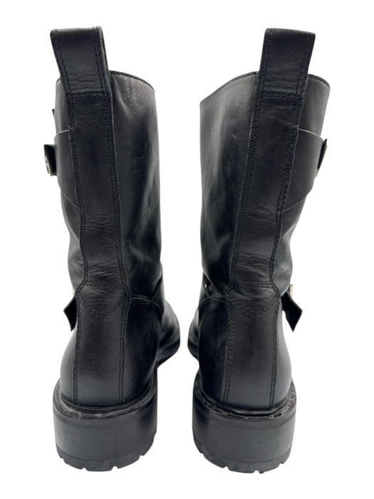 Rag & Bone Shoe Size 41 Black Leather Double Buckle Almond Toe Low Heel Booties Black / 41