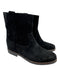 Isabel Marant Shoe Size 41 Black Suede Almond Toe Low Heel Ankle Pull On Booties Black / 41