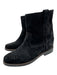 Isabel Marant Shoe Size 41 Black Suede Almond Toe Low Heel Ankle Pull On Booties Black / 41