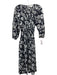 The Great Size 0 Black & White Cotton Long Sleeve Smocked Bodice Dress Black & White / 0
