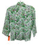 Hilton Hollis Size 2 Green, Pink, Purple Cotton 1/2 Sleeve Floral Print Top Green, Pink, Purple / 2