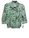 Hilton Hollis Size 2 Green, Pink, Purple Cotton 1/2 Sleeve Floral Print Top Green, Pink, Purple / 2