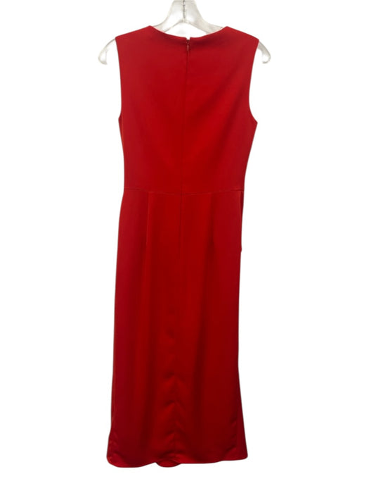 Shoshanna Midnight Size 2 Red Polyester Sleeveless rouched detail Waist tie Gown Red / 2