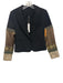 Drew Size XS Black Polyester Blend Sleeve Detail Single Button Cropped Jacket Black / XS