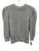 Autumn Cashmere Size S Gray Cashmere & Wool Blend Ribbed Knit 3/4 Sleeve Sweater Gray / S