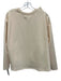Psophia Vazquez de Castro Size XS Cream Beige Cotton Blend Ruffle Detail Top Cream Beige / XS