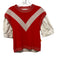 Tanya Taylor Size XS Red, Pink & White wool & cotton blend Knit Sweater Top Red, Pink & White / XS
