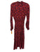 Derek Lam 10 Crosby Size 2 Black, Red & Pink Viscose Floral Elastic Waist Dress Black, Red & Pink / 2